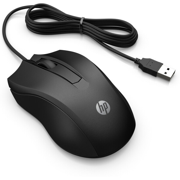 HP 100 Kablolu Mouse - Siyah 6VY96AA