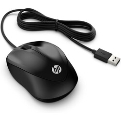 HP 1000 Kablolu Mouse - Siyah 4QM14AA - Thumbnail (1)