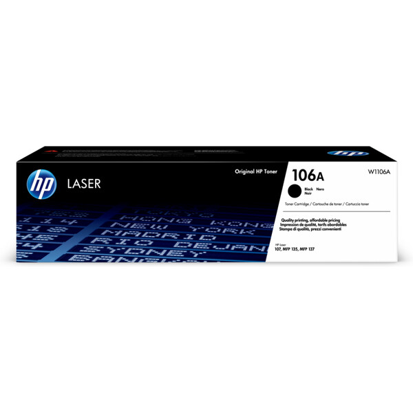 Orijinal HP 106A Toner Kartuşu Siyah W1106A