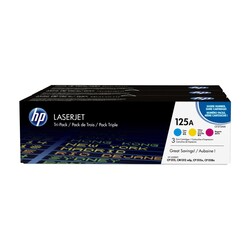 Orijinal HP 125A Toner Mavi/Kırmızı/Sarı 3'lü Paket CF373AM - Thumbnail (0)