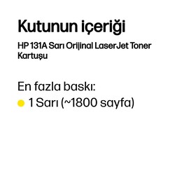 Orijinal HP 131A Toner Sarı CF212A - Thumbnail (4)