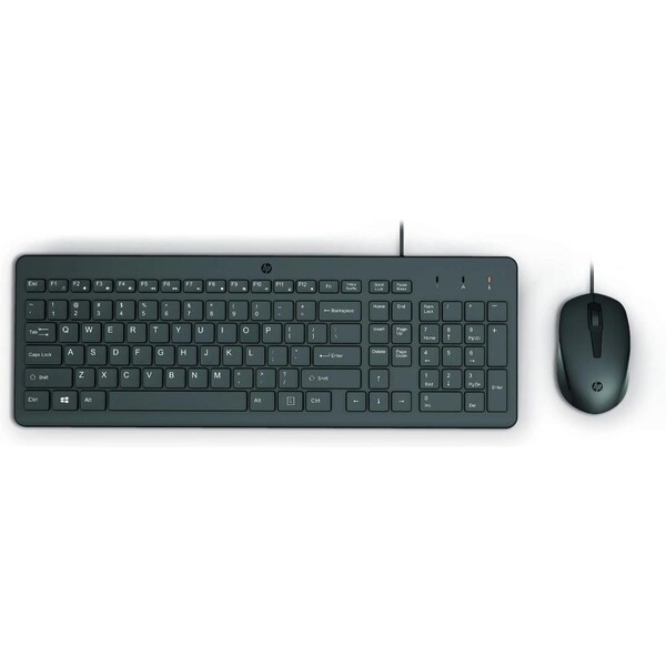 HP 150 Kablolu Klavye Mouse Seti Türkçe Siyah 240J7AA