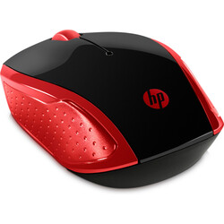 HP 200 Kablosuz Mouse - Siyah & Kırmızı 2HU82AA - Thumbnail (1)