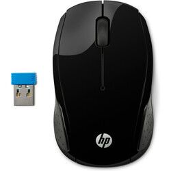 HP 200 Kablosuz Mouse - Siyah X6W31AA - Thumbnail (0)