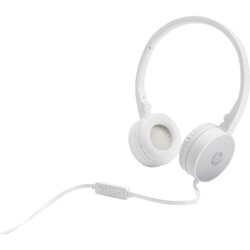 HP 2800 Stereo Kulak Üstü Mikrofonlu 3.5mm Kablolu Kulaklık - Beyaz & Gümüş 2AP95AA - Thumbnail (1)