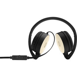 HP 2800 Stereo Kulak Üstü Mikrofonlu 3.5mm Kablolu Kulaklık - Siyah & Altın 2AP94AA - Thumbnail (2)
