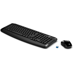 HP 300 Kablosuz Klavye & Mouse Kombo Set Türkçe - Siyah 3ML04AA - Thumbnail (1)