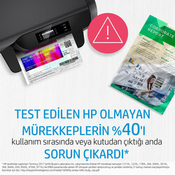 Orijinal HP 301 Mürekkep Kartuşu Siyah/Üç Renkli 2'li Paket N9J72AE - Thumbnail (1)
