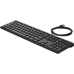 HP 320K Kablolu USB Klavye Siyah 9SR37AA - Thumbnail (1)