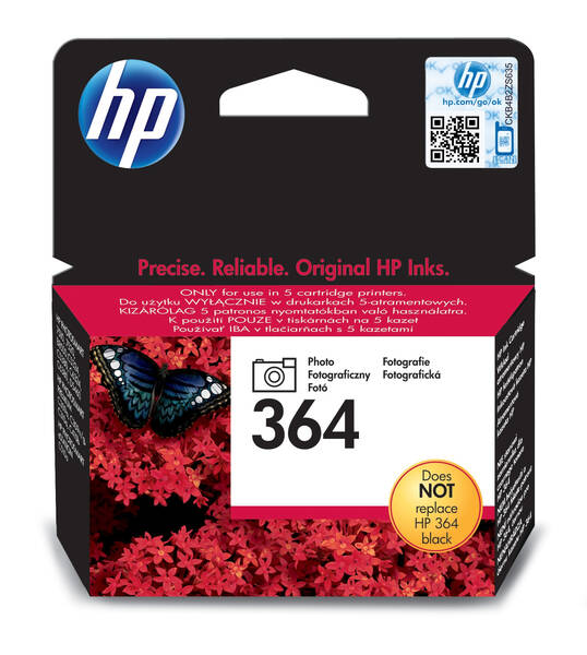 Orijinal HP 364 Mürekkep Kartuşu Fotoğraf Siyahı CB317EE