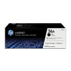 Orijinal HP 36A Toner Kartuşu Siyah 2'li Paket CB436AF - Thumbnail