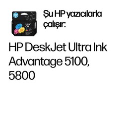 Orijinal HP 37 Üç Renkli Mürekkep Kartuşu 7FP44AE - Thumbnail (1)
