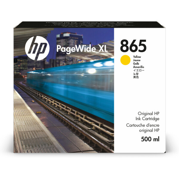 Orijinal HP 865 Mürekkep Kartuşu Sarı 3ED84A 500 ML