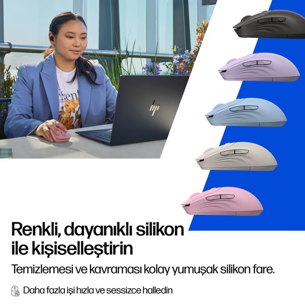 HP 400 Sessiz Bluetooth 6000 DPI Kablosuz Mouse Siyah AZ7B2AA