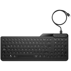 HP 405 Çoklu Cihaz Arka Aydınlatmalı Kablolu Type-C Klavye Siyah 7N7C1AA - Thumbnail (0)