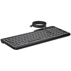 HP 405 Çoklu Cihaz Arka Aydınlatmalı Kablolu Type-C Klavye Siyah 7N7C1AA - Thumbnail (3)