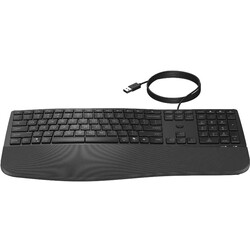 HP 480 Comfort Kablolu USB-A Klavye Siyah 8T6M1AA - Thumbnail