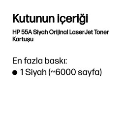 Orijinal HP 55A Toner Siyah CE255A - 6