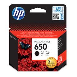 Orijinal HP 650 Mürekkep Kartuşu Siyah CZ101AE - Thumbnail (0)
