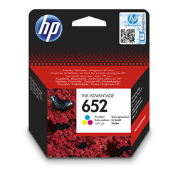 Orijinal HP 652 Mürekkep Kartuşu Üç Renkli F6V24AE - Thumbnail (0)