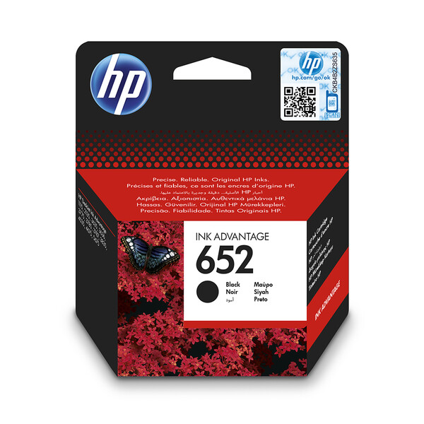 Orijinal HP 652 Mürekkep Kartuşu Siyah F6V25AE