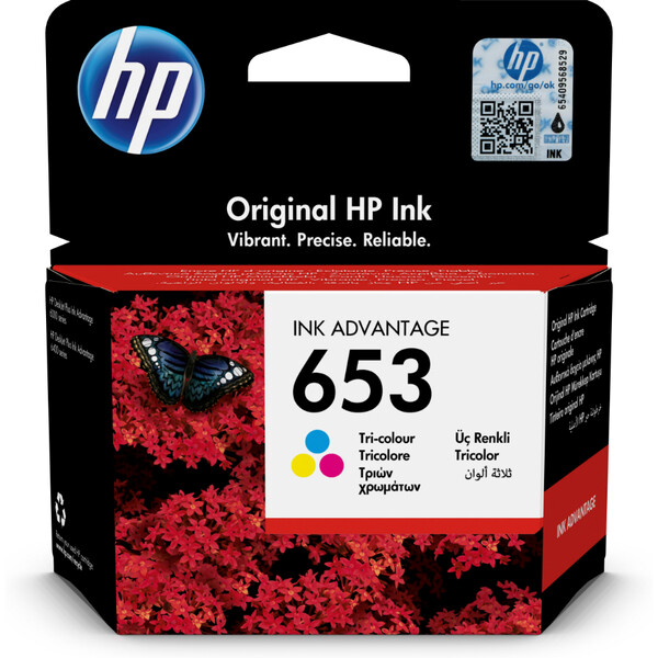 Orijinal HP 653 Mürekkep Kartuşu Üç Renkli 3YM74AE
