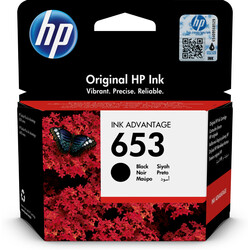 Orijinal HP 653 Mürekkep Kartuşu Siyah 3YM75AE - Thumbnail