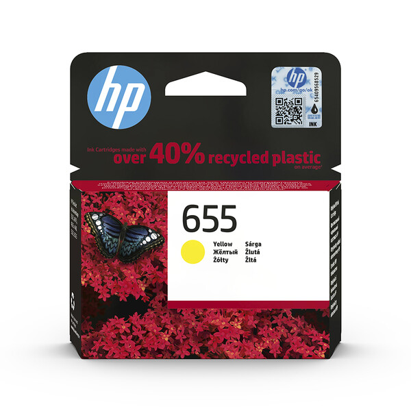 Orijinal HP 655 Mürekkep Kartuşu Sarı CZ112AE