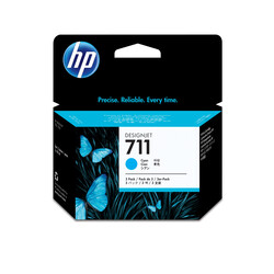 Orijinal HP 711 Mürekkep Kartuşu Mavi 3'lü Paket CZ134A 29 ML - Thumbnail (0)