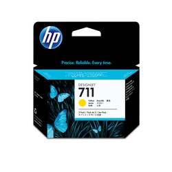 Orijinal HP 711 Mürekkep Kartuşu Sarı 3'lü Paket CZ136A 29 ML - Thumbnail (0)