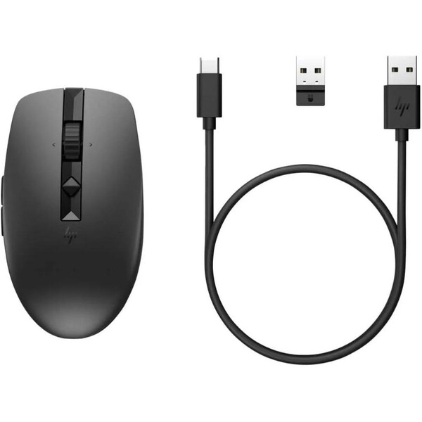 HP 715 Programlanabilir Şarj Edilebilir Bluetooth Kablosuz Mouse Siyah 6E6F0AA