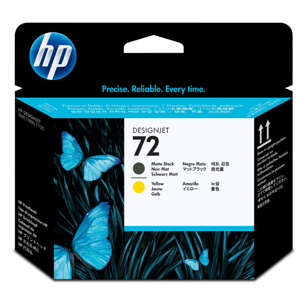 HP 72 Mat Siyah ve Sarı Baskı Kafası C9384A