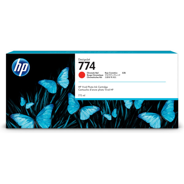 Orijinal HP 774 Mürekkep Kartuşu Kromatik Kırmızı P2W02A 775 ML