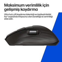 HP 780M Bluetooth Ultra Hızlı Kaydırmalı Kablosuz Mouse Siyah B8YX3AA - Thumbnail