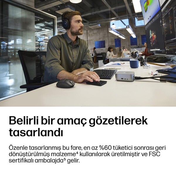 HP 780M Bluetooth Ultra Hızlı Kaydırmalı Kablosuz Mouse Siyah B8YX3AA