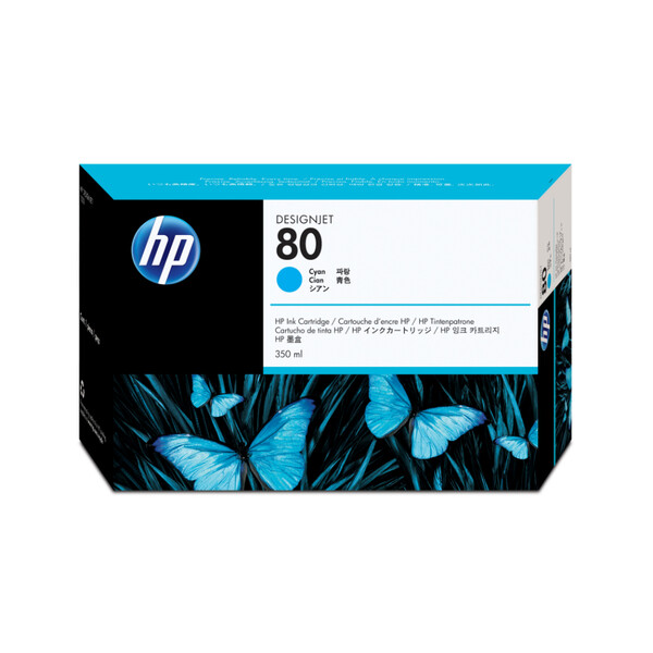 Orijinal HP 80 Mürekkep Kartuşu Mavi C4846A 350 ML