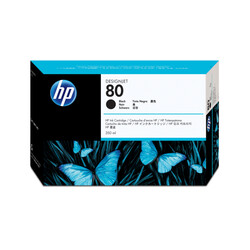 Orijinal HP 80 Mürekkep Kartuşu Siyah C4871A 350 ML - Thumbnail (0)
