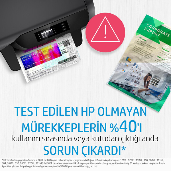 Orijinal HP 912XL Mürekkep Kartuşu Kırmızı 3YL82AE