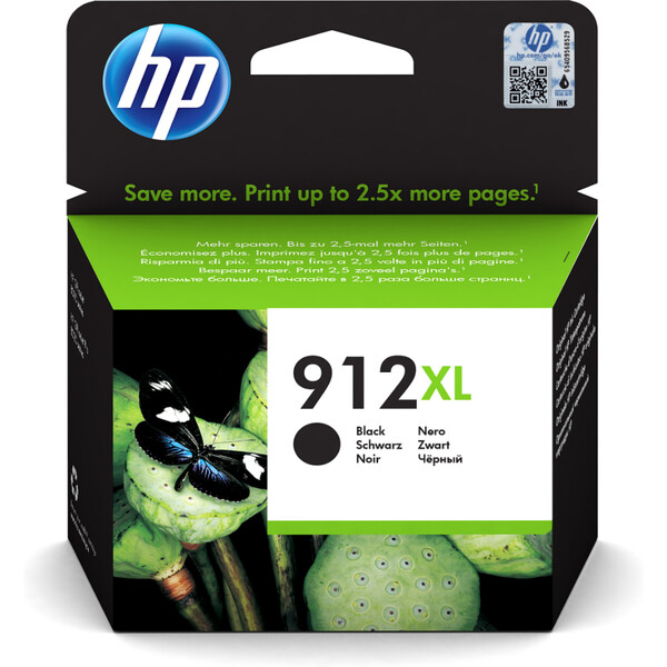 Orijinal HP 912 XL Mürekkep Kartuşu Siyah 3YL84AE