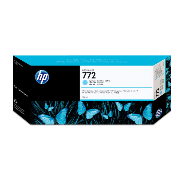 Orijinal HP 772 Mürekkep Kartuşu Açık Mavi CN632A 300 ML