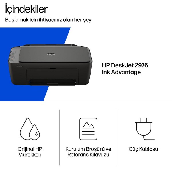 HP DeskJet Ink Advantage 2976 Hepsi Bir Arada Yazıcı B18K0C - 9
