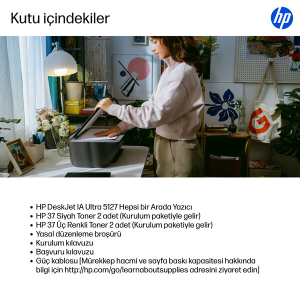 HP DeskJet Ink Advantage Ultra 5127 Hepsi bir Arada Yazıcı 89F94A - 7