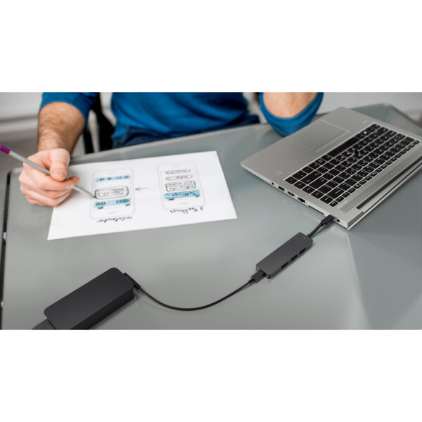 HP ENVY USB - C Hub - HDMI 2.0 4K & USB - A x 2 & USB - C 90W 5LX63AA