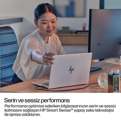 HP Elitebook Laptop 8 G1i Intel Core Ultra 7 258V 32GB RAM 1TB SSD Intel Arc Graphics 14 inç WUXGA Windows 11 Pro Gümüş D30NJET - Thumbnail