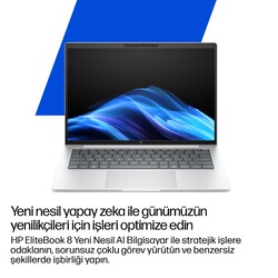 HP Elitebook Laptop 8 G1i Intel Core Ultra 7 258V 32GB RAM 1TB SSD Intel Arc Graphics 14 inç WUXGA Windows 11 Pro Gümüş D30NJET - Thumbnail