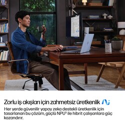 HP Elitebook Laptop 8 G1i Intel Core Ultra 7 258V 32GB RAM 1TB SSD Intel Arc Graphics 14 inç WUXGA Windows 11 Pro Gümüş D30NJET - Thumbnail