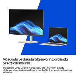 HP EliteStudio 8 G1i Intel Core Ultra 7 265 32GB RAM 1TB SSD Intel Graphics 27 inç QHD Windows 11 Pro All In One PC C6QV6ET - Thumbnail