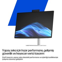 HP EliteStudio 8 G1i Intel Core Ultra 7 265 32GB RAM 1TB SSD Intel Graphics 27 inç QHD Windows 11 Pro All In One PC C6QV6ET - Thumbnail