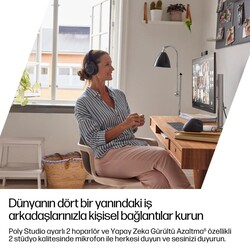 HP EliteStudio 8 G1i Intel Core Ultra 7 265 32GB RAM 1TB SSD Intel Graphics 27 inç QHD Windows 11 Pro All In One PC C6QV6ET - Thumbnail