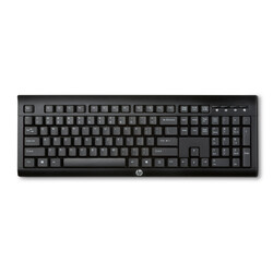 HP K2500 Kablosuz Klavye Türkçe - Siyah E5E78AA - Thumbnail